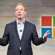 Brad Smith addresses shareholders during Microsoft Shareholders Meeting December 3, 2014 in Bellevue, Washington (Photo by Stephen Brashear/Getty Images)